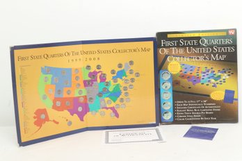 Limited Edition First State Quarters Of US Collectors Map (w/quarters)