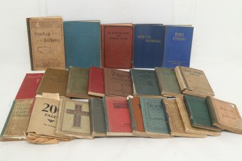 Grouping Of Vintage & Antique Songbooks And Hymes