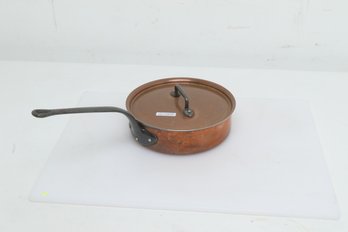 Bourgeat Copper Saute Pan With Lid 10'