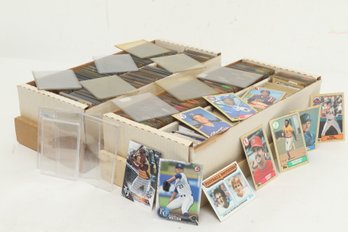 2 Shoe Box Holders  Assorted Sports Cards And Top Loaders