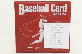 1979 Topps Baseball, Complete Set