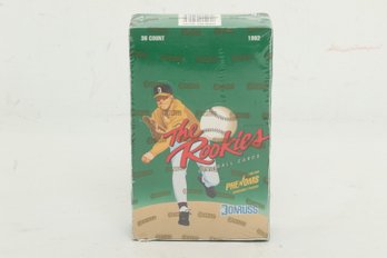 1992 Donruss 'The Rookies' Baseball Cards, Sealed Wax Pack Box