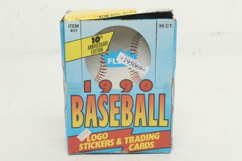 1990 Fleer Sealed Wax Packs Box