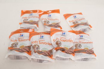 7 Bags Of Hill's Natural Soft Savories, All Life Stages, Great Taste, Dog Treats, Beef & Cheddar, 8 Oz Bag