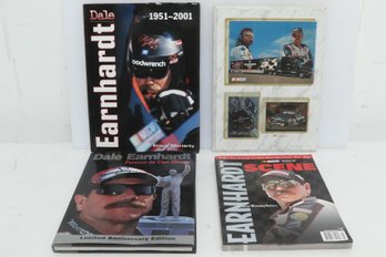 Earnhardt Sr Book And Plaque Lot