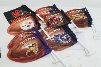 Wincraft Assorted NFL Window Flags Lot Of 12