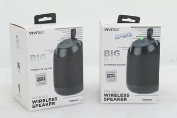 Big Bass Portable Wireless Speakers Lot Of 2