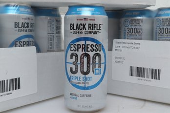 4 Cases Of  Black Rifle Coffee Company Espresso 300 Tripple Shot 15 FL OZ Cans  12 Cans Per Case