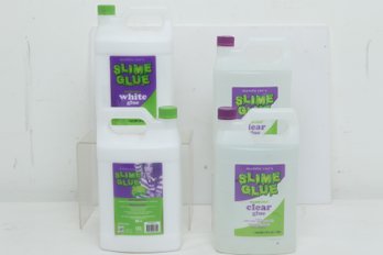 4 Gallons Of Maddie Rae's Slime Glue Clear And White