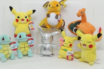 Lot Of 8 Pokemon 8' Stuffed Plushes Figures