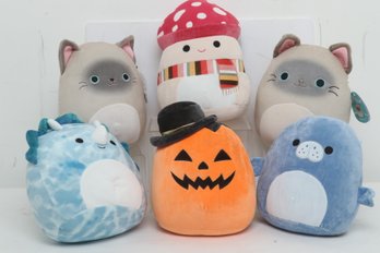 Lot Of 6  Assorted Squishmallows