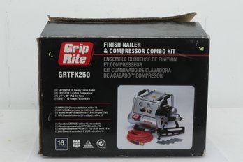 Grip Rite GRTFK250 Combo Kit W/ GRTFN250 16Ga Finish Nailer & GR152CM Compressor