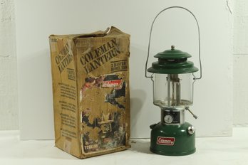 Vintage Green Coleman Lantern In Original Box 2/80