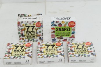 (4) 77 Ways To Play Tenzi & 1 Snapzi Game