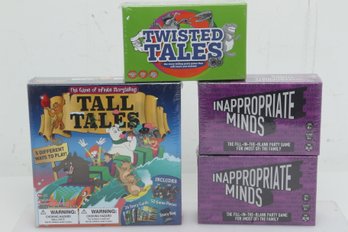 4 New Board Games: Tall Tales, Twisted Tales & 2 Inappropriate Minds