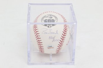 Barry Bonds Signed 600 Home Run Baseball Giants Auto SN /600 Bonds Holo Sticker