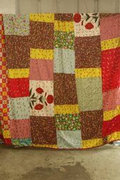 Vintage Large Hand Made Patchwork Quilt