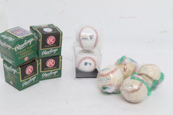 LOT OF 10 OMLB UNSIGNED - RAWLINGS, DIMAGGIO, ALL STAR GAME KKL