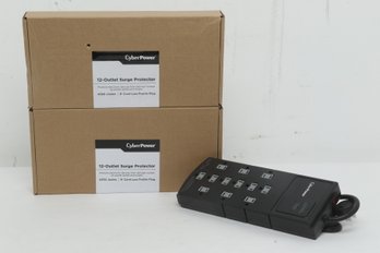 2 CyberPower 12 Outlet Surge Protector