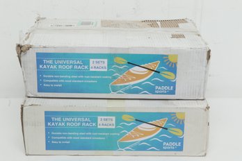 2 Sets Of Universal Kayak Roof Racks (2 Sets/4 Racks Each Box)