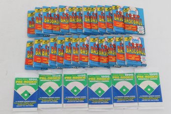 26 Fleer Wax Unopened 1990 Baseball - 6 Premier Pre- Rookie Packs