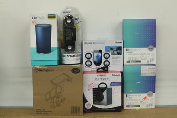Mixed Grouping Of Electronics: Charging Station, Portable Speakers & More