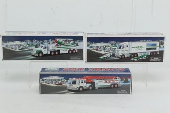 Lot Of 3 Hess Truck New In Box