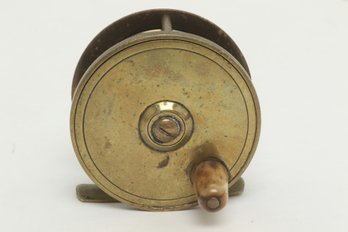 Early To Mid 1900's Brass Fishing Reel