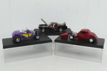 Lot Of 3 Die Cast Cars 1/18 Scale  Mustang / Ford Coupes