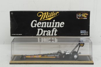 Larry Dixon 1995 Miller Genuine Draft Top Fuel Dragster W/Case 1:24 Scale Action