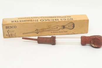 Early 1900 BESCO No63 Hydrometer Battery Tester With Original Box