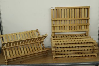 Grouping Of Bamboo Dish Drying Rack