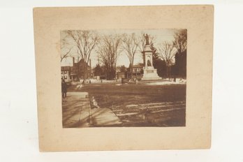 Cabinet Card Photograph - Waterbury Soldiers' Monument