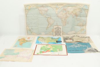 Grouping Of Maps From Late 1800 Through 1900's