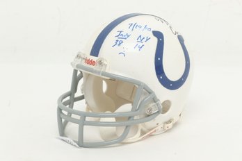 Signed Colts Mini Helmet