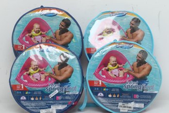 Lot Of 4 Swimways  Infant Sping Float With Canopy