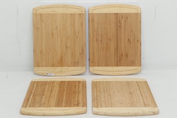 Lot Of 4 Bamboo Collection Cutting Boards 18 X 13
