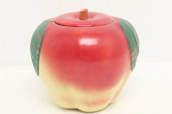 Vintage Apple Cookie Jar
