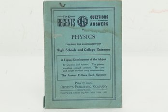 Vintage 'The Regents Questions & Answers In Physics' Paper Back Book