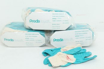 3 Dozen Preda Touch Nitrile And Cotton Gloves