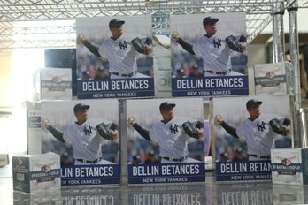 Grouping Of NY Yankees Dellin Betances Canvas Prints & UV-Baseball Display Boxes