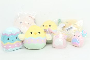 Grouping Of 7 Squishmallows In Various Sizes: All Easter Themed!!