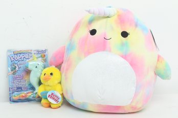 Squishmallow Narwal W/2 New Toys (Great Easter Gifts)