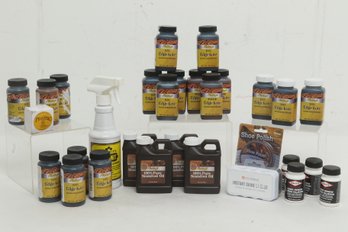 Lot Of Leather Oil And Cleaners