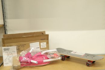 New Open Box Scramble Bug Scooter/Bike & Mickey Mouse Skateboard