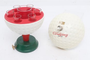 Golfers Decanter Mini Bar Complete Music Box ~ Golfing 36 RC