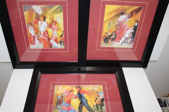 3 Litho Prints By Sharon Carson - Flamenco Series