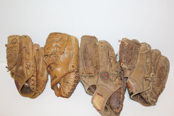 4 Vintage Gloves - Seaver - Drysdale - Reggie Jackson - Pep  Young