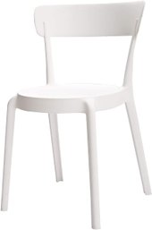 Set Of 4 Heavy Gauge Plastic Outdoor/Indoor Bistro ArmLess Dining Chairs New Retail 99.99 Each
