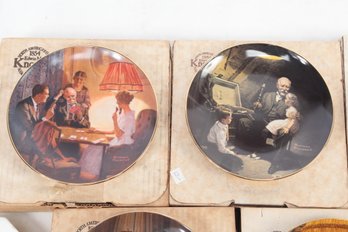 7 Vintage Knowles Norman Rockwell Collector Plates